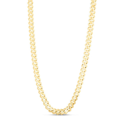 14K Gold 9.5mm Modern Edge Miami Cuban Chain 22"-24"