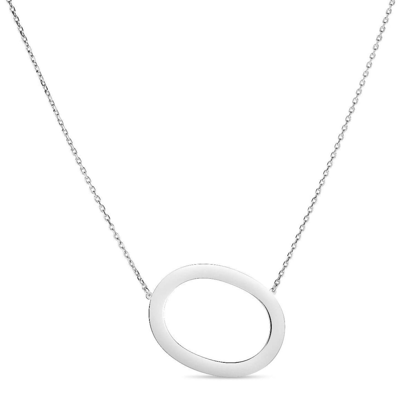 Sterling Silver Sideways Initials Letter Pendant Necklace 16"-18" Adj. 1.5"