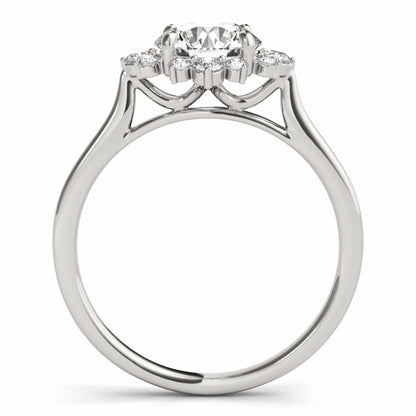 1.50CTW Lab-Grown Diamonds 14K Gold White Flower Engagement Ring