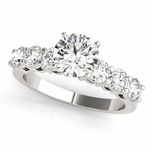 1.45CTW Lab-Grown Diamond 18K Gold White Classic Engagement Ring