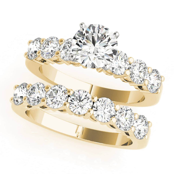 0.45CTW Lab - Grown Diamond 18K Gold Yellow Wedding Band - WJD Exclusives