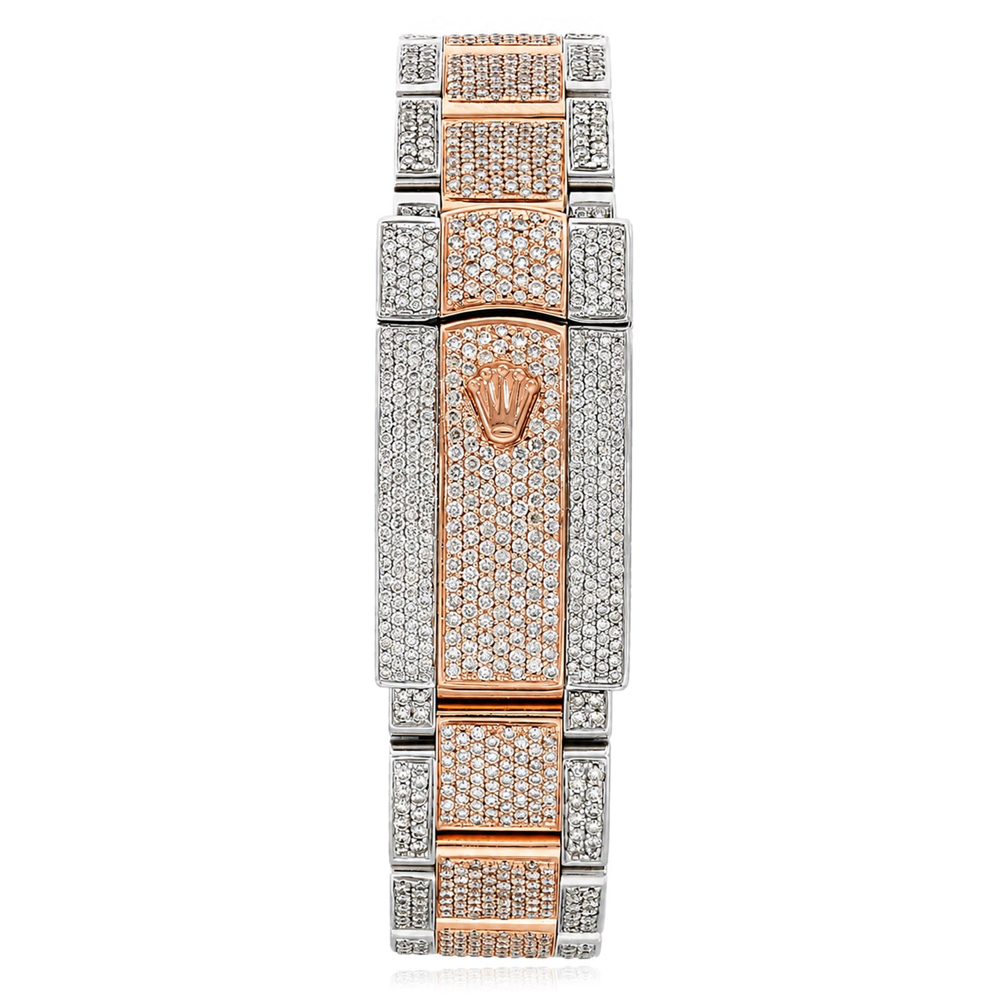 Rolex Datejust 126300 41mm Diamond Dial Quickset Steel Rose Gold Watch