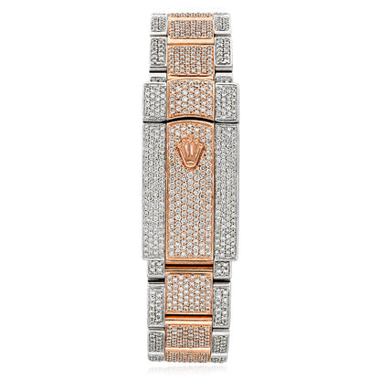 Rolex Datejust 126300 41mm Diamond Dial Quickset Steel Rose Gold Watch