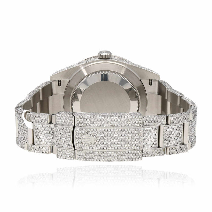 Rolex Datejust Automatic Custom Natural Diamond Full Pave 41mm Watch - WJD Exclusives