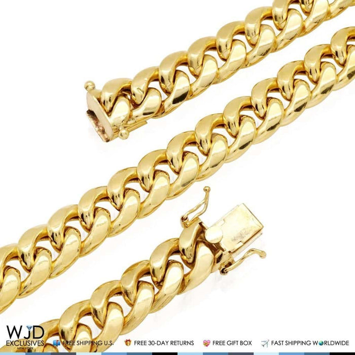 10K Yellow Gold 11.2mm Miami Cuban Chain (Hollow) 26"