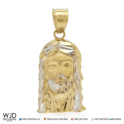 10K Yellow Gold Jesus Pendant