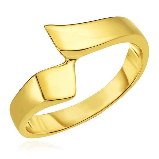 14K Gold Bypass Ring Band