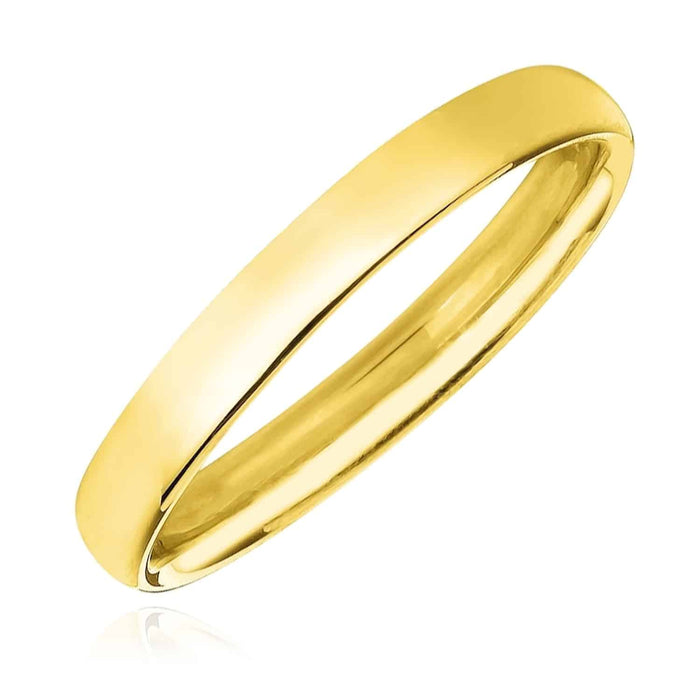 14K Yellow Gold 3mm Wedding Band Ring - WJD Exclusives