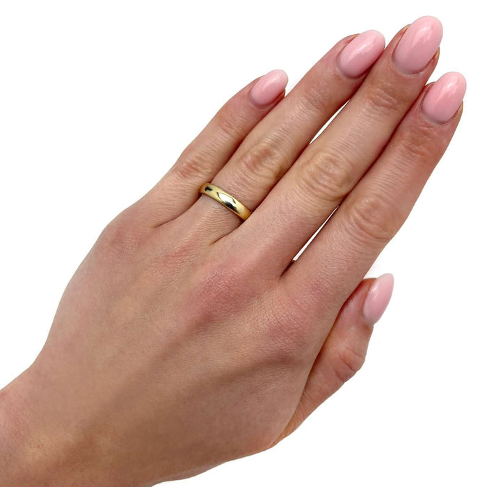 14K Gold 4mm Wedding Band Ring - WJD Exclusives