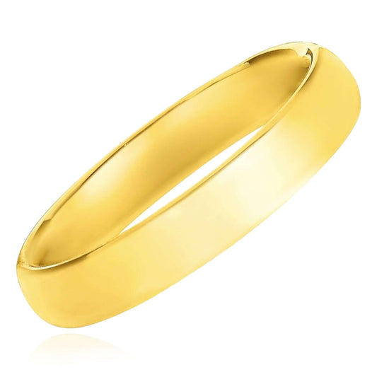 Real 14K Gold 4mm Wedding Band Ring
