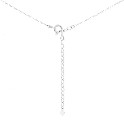 14k Gold 2CT CZ Bezel Solitaire 16"-18" Adj. Pendant Necklace
