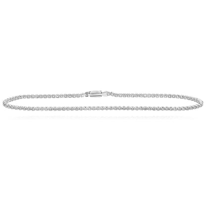 1.20CTW Real Diamond 10K Gold Yellow White Rose 2.5mm Tennis Bracelet 7"