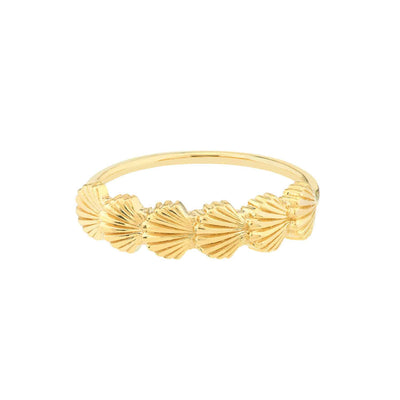 14K Gold Scallop Seashell Ring - WJD Exclusives