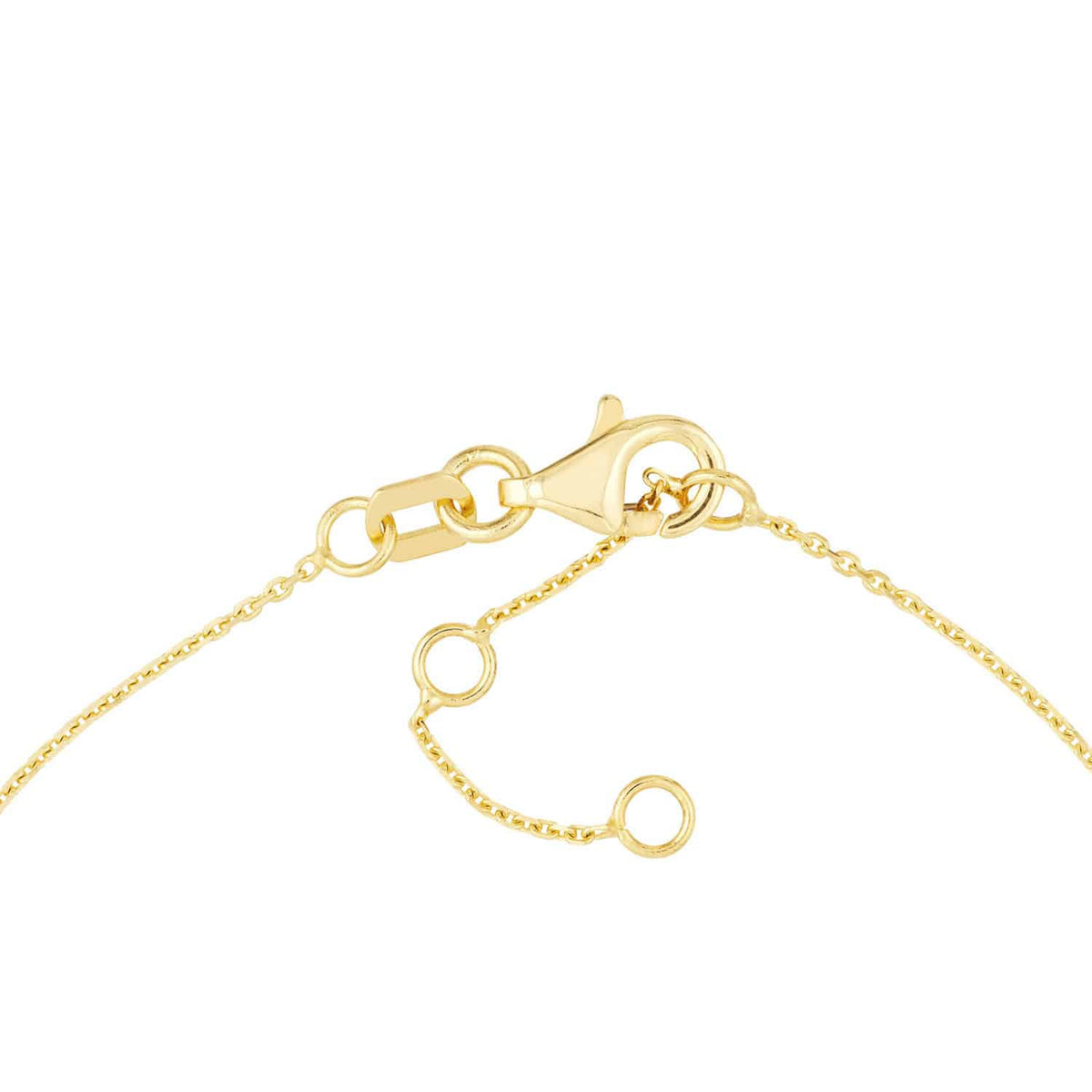 14K Yellow Gold Turquoise Round Evil Eye Station Bracelet (Solid Links) 6.5" - 7" Adjustable - WJD Exclusives