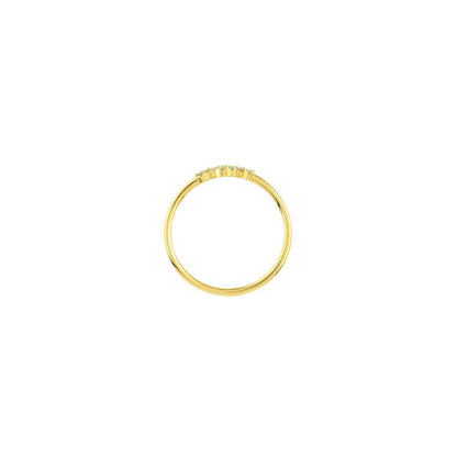 Real Diamond 14K Gold Fancy Cluster Ring