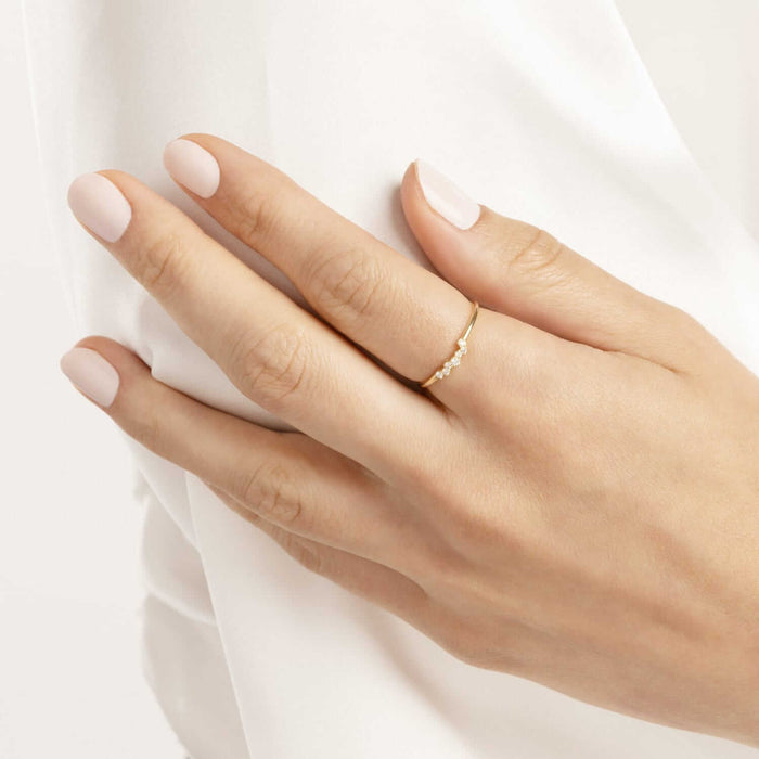 Natural Diamond 14K Gold Fancy Cluster Ring - WJD Exclusives