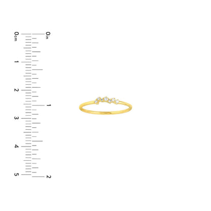 Real Diamond 14K Gold Fancy Cluster Ring