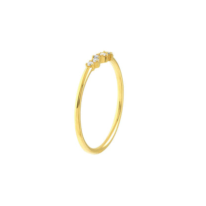 Real Diamond 14K Gold Fancy Cluster Ring