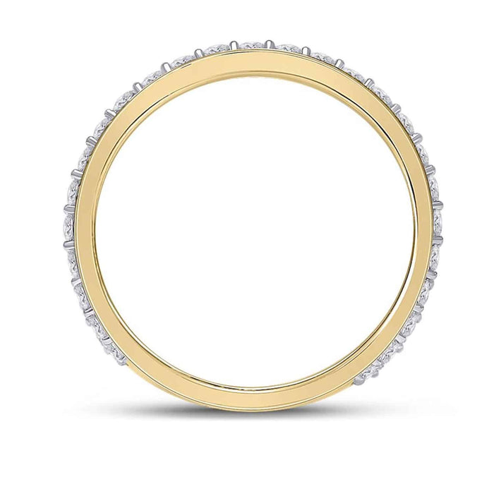 2.85CTW Natural Diamond 14K Yellow Gold Band Ring - WJD Exclusives