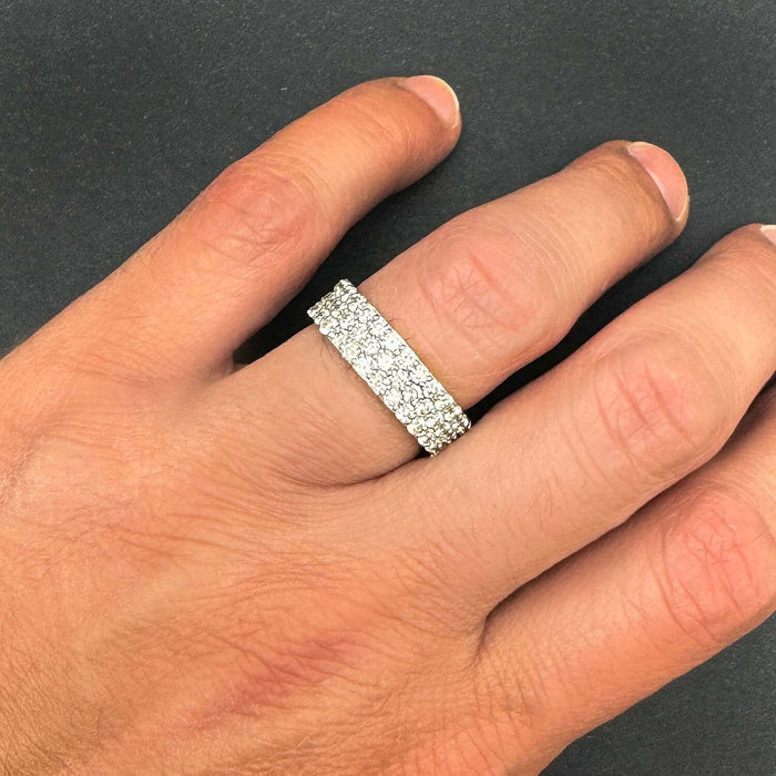 2.85CTW Natural Diamond 14K Yellow Gold Band Ring - WJD Exclusives