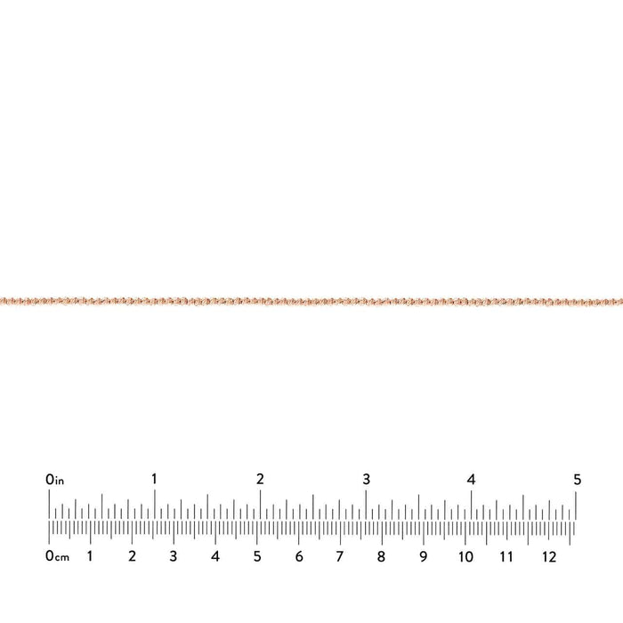 14K Yellow Gold 2mm Diamond - Cut Bead Choker Necklace (Solid Links) 14" - 16" Adjustable - WJD Exclusives