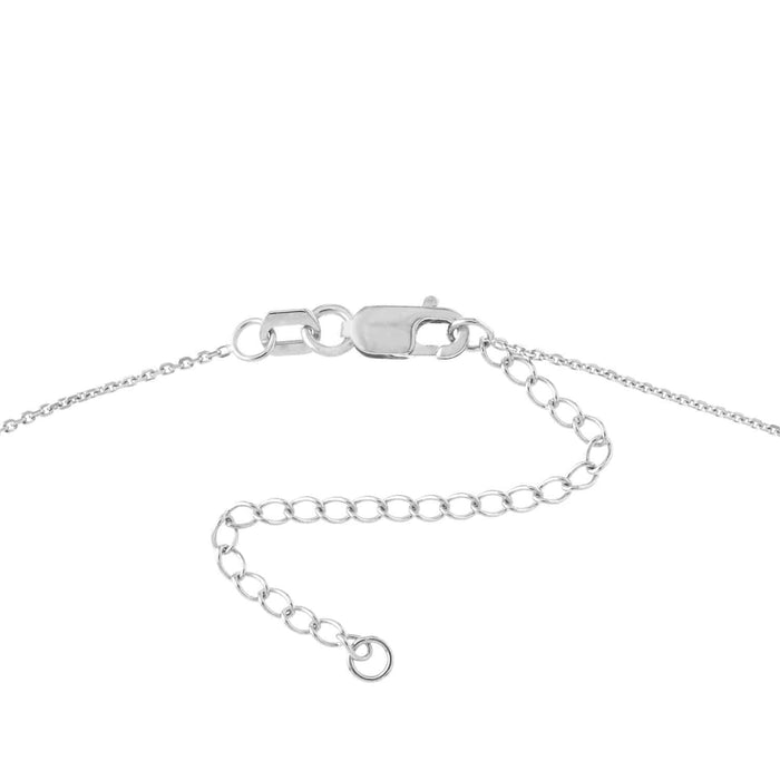 14K Yellow White Rose Gold 0.8mm Open Heart Necklace (Solid Links) 16" - 18" Adjustable - WJD Exclusives