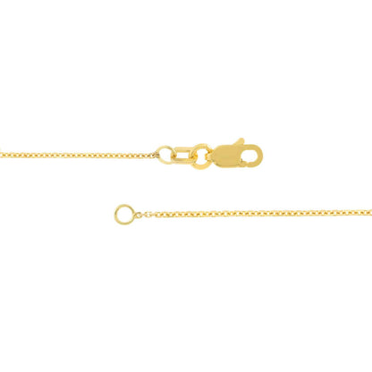 Personalized 14K Real Gold Yellow Station Block Cable Nameplate Initial Bracelet 7.5"