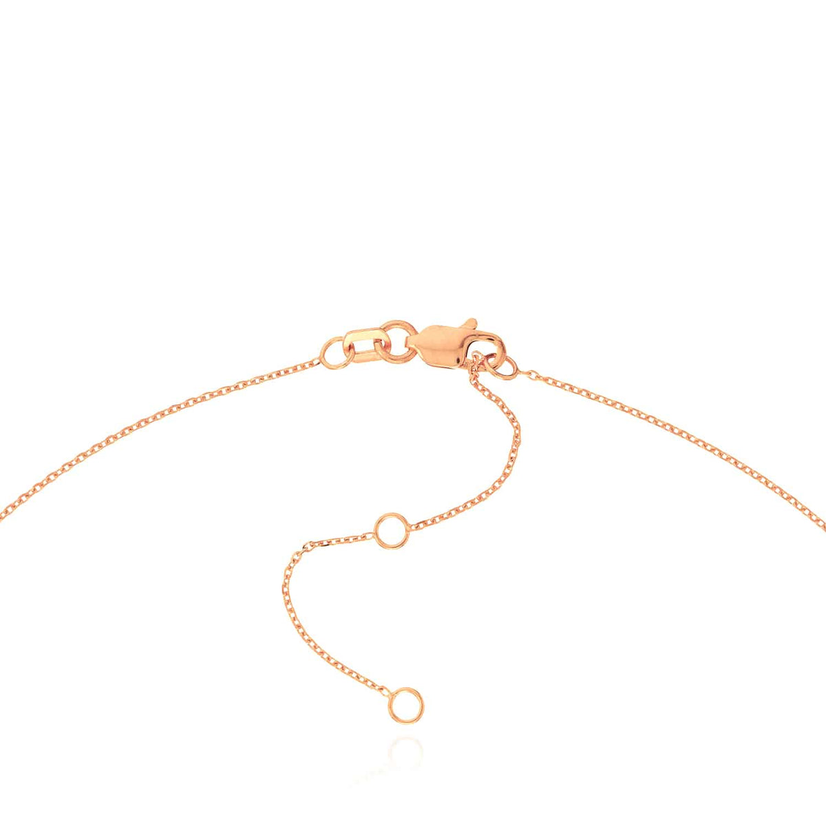 Customizable Natural Diamond 14K Yellow Gold Signature Nameplate Necklace (Solid Links) 16" - 18" Adjustable - WJD Exclusives