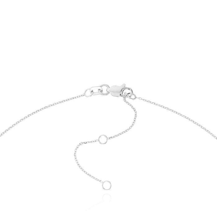 Customizable Natural Diamond 14K Yellow Gold Signature Nameplate Necklace (Solid Links) 16" - 18" Adjustable - WJD Exclusives