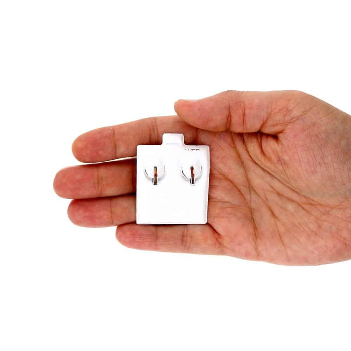 925 Sterling Silver 1-Stripe Fire Opal Huggie Hoop Earrings 0.5"