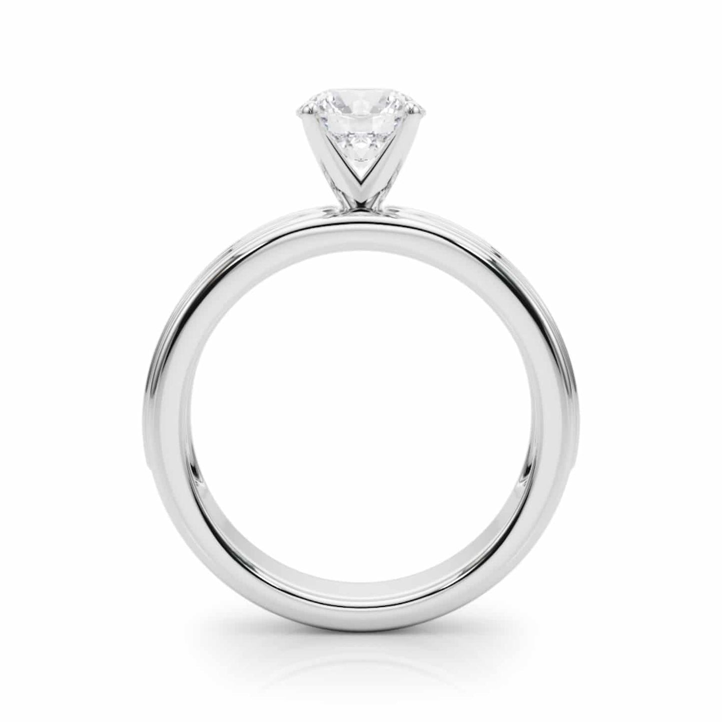 1.50CTW Lab-Grown Diamond 14K White Gold Channel Set Engagement Ring