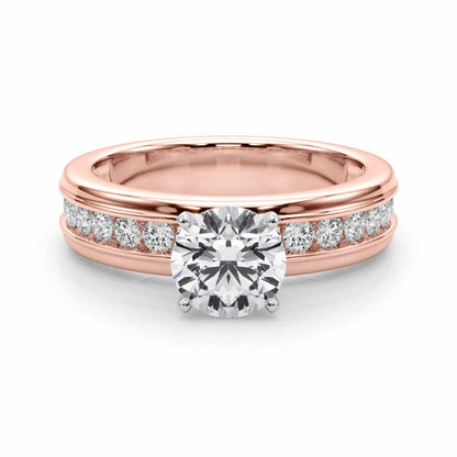 1.50CTW Lab-Grown Diamond 14K Rose Gold Channel Set Engagement Ring