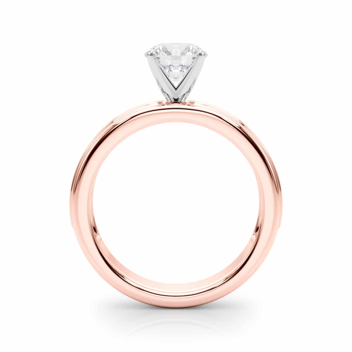 1.50CTW Lab-Grown Diamond 14K Rose Gold Channel Set Engagement Ring