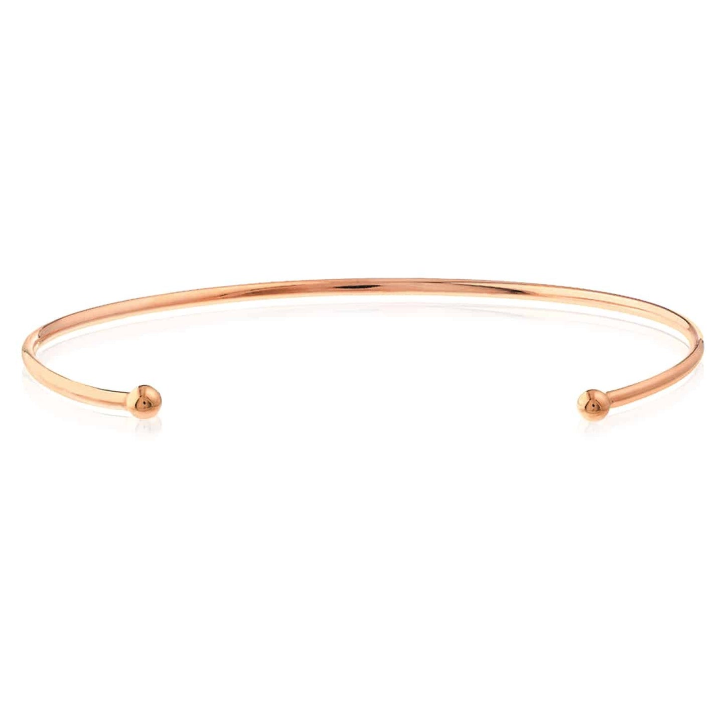 Solid 14K Real Gold Yellow White Rose 3mm  Bangle Bracelet