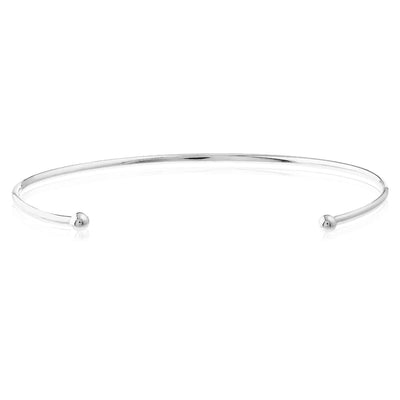 14K Yellow White Rose Gold 3mm Bangle Bracelet (Solid Links) - WJD Exclusives
