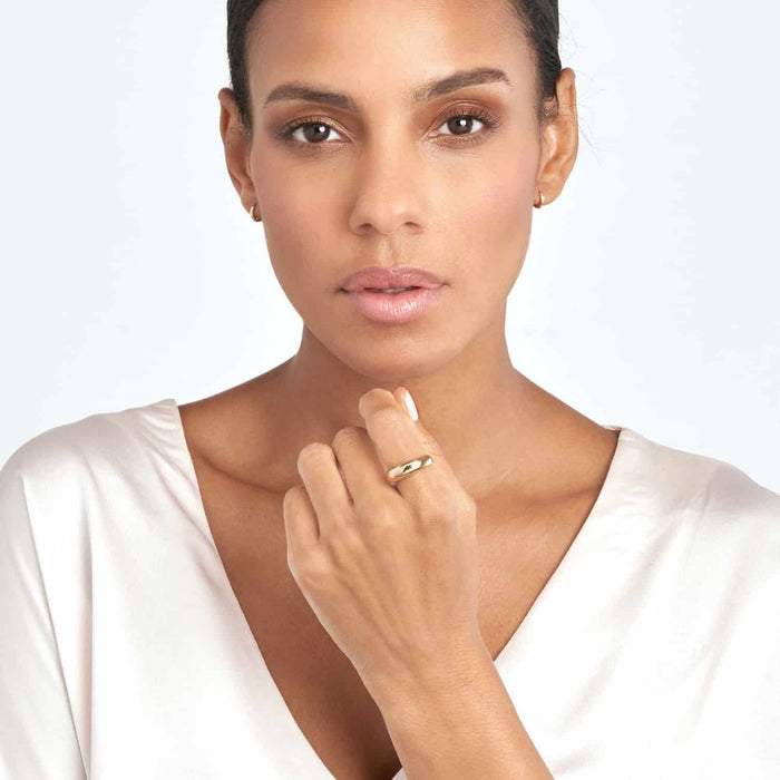14K Gold Domed Puff Cocktail Ring - WJD Exclusives