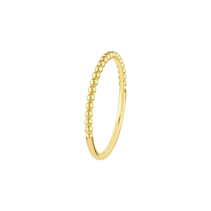 14K Gold Beaded Single Row Cocktail Ring - WJD Exclusives