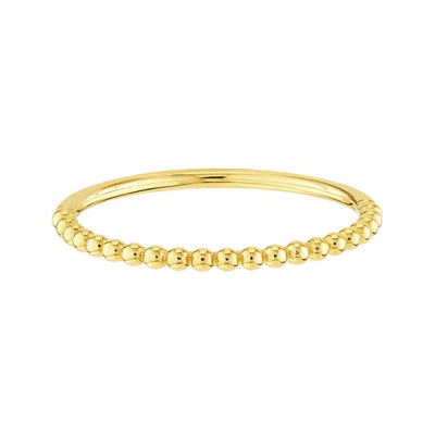 14K Gold Beaded Single Row Cocktail Ring - WJD Exclusives