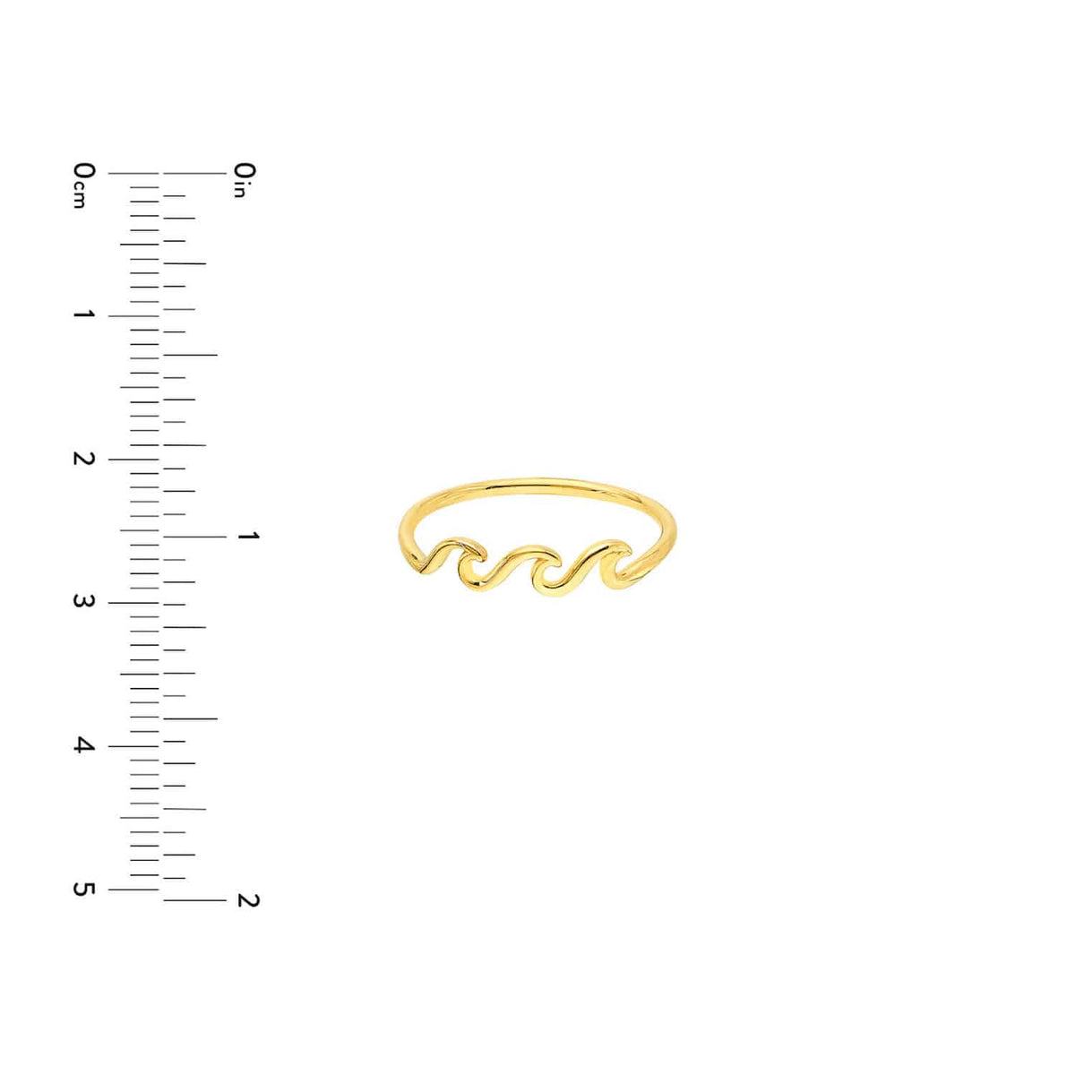 14K Gold Triple Wave Cocktail Ring - WJD Exclusives