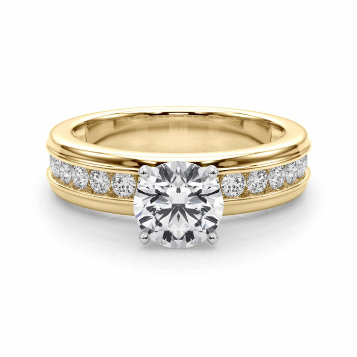 1.50CTW Lab - Grown Diamond 14K Gold Channel Set Engagement Ring - WJD Exclusives