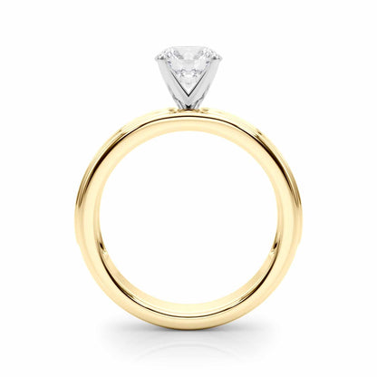 1.50CTW Lab-Grown Diamond 14K Real Gold Channel Set Engagement Ring