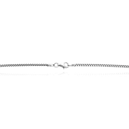 Solid Sterling Silver 1.5mm Franco Chain Necklace 16"-30"