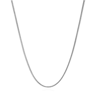 Sterling Silver 1.5mm Franco Chain (Solid Links) 16" - 30" - WJD Exclusives