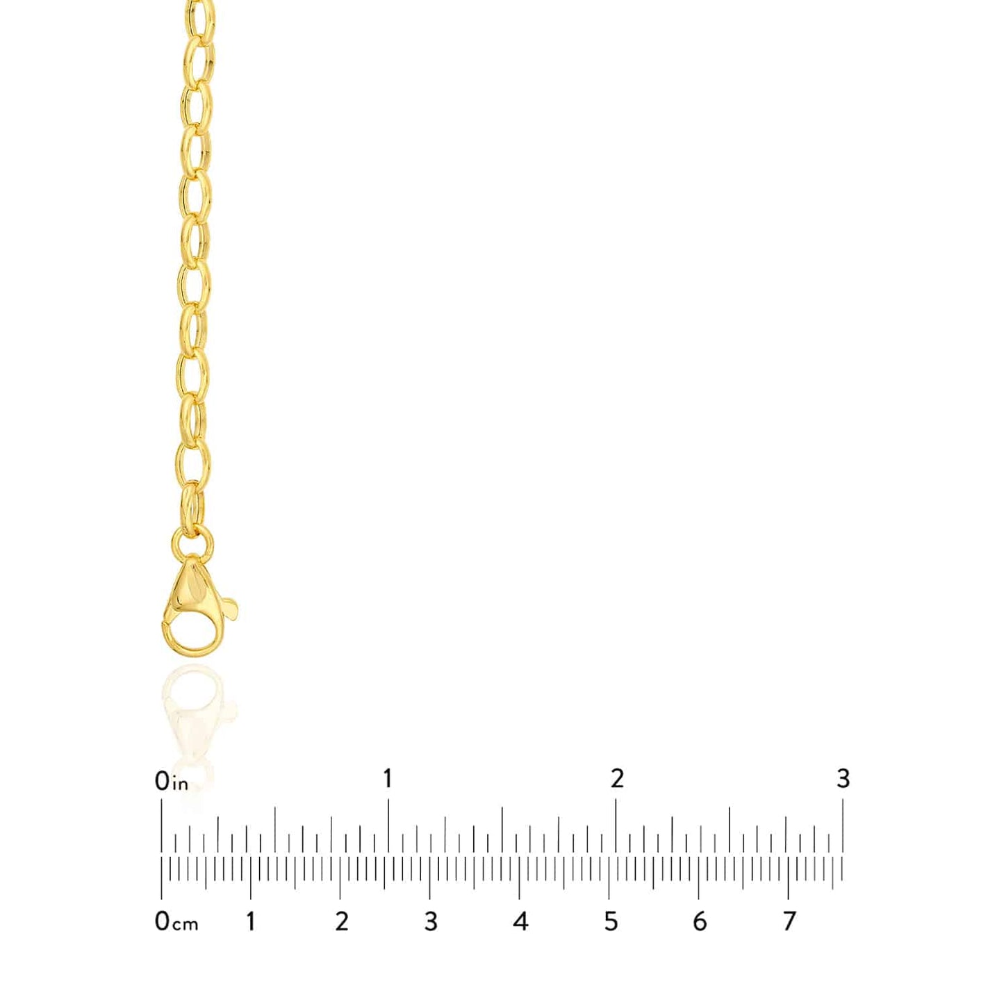 14K Real Gold 4.5mm Oval Cable Chain Necklace 18"-20"