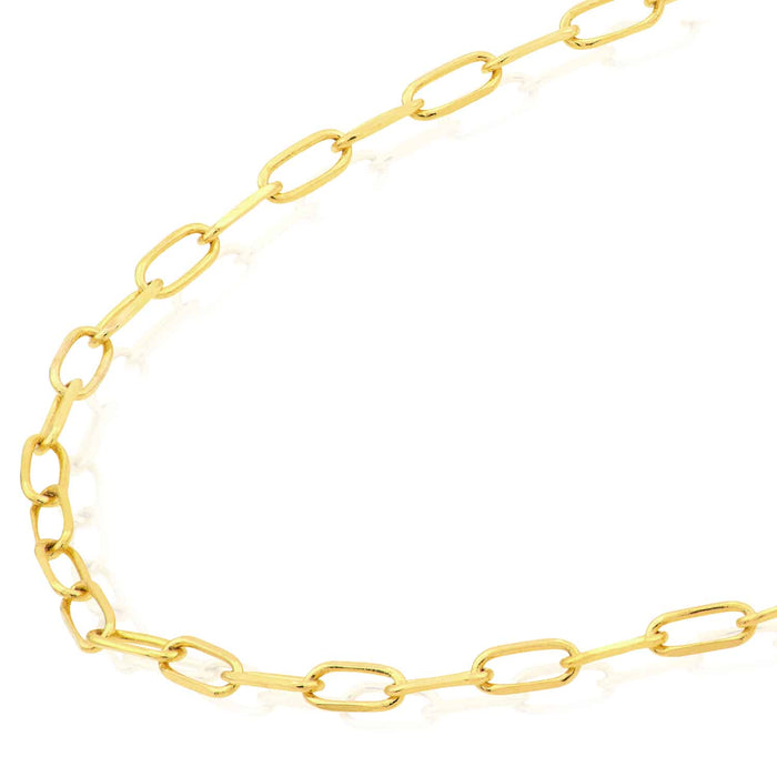 14K Yellow White Gold 1mm Diamond - Cut Forzentina Chain (Solid Links) 16" - 20" - WJD Exclusives