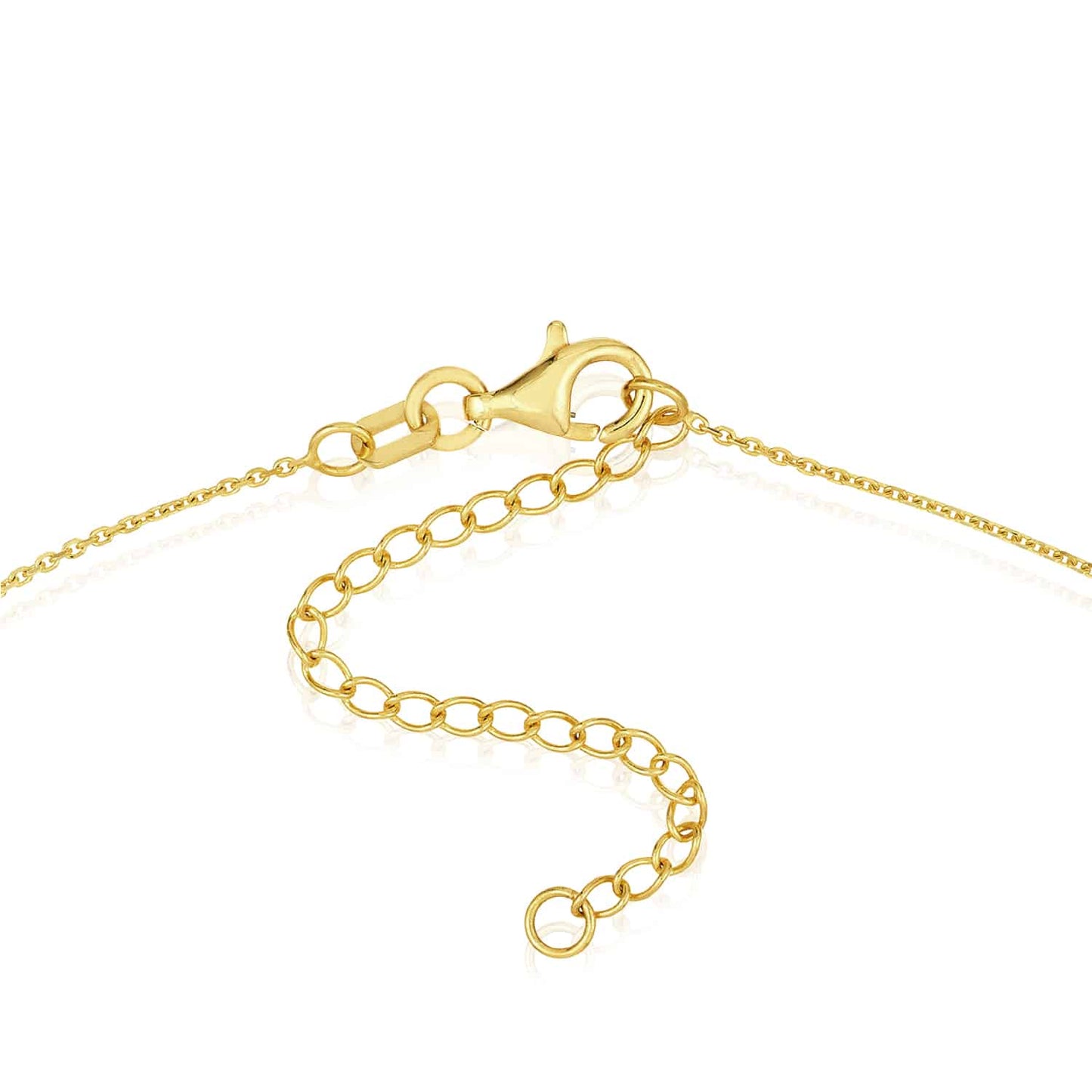 14K Real Gold Cable Chain Balloon LOVE Pendant Necklace 16"-18" Adjustable