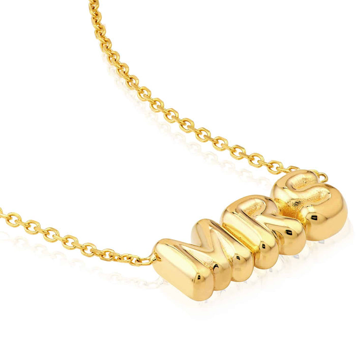 14K Yellow Gold MRS Cable Necklace (Solid Links) 16" - 18" Adjustable - WJD Exclusives