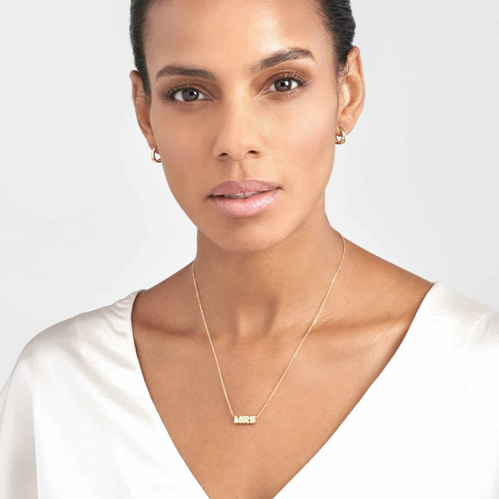 14K Yellow Gold MRS Cable Necklace (Solid Links) 16" - 18" Adjustable - WJD Exclusives