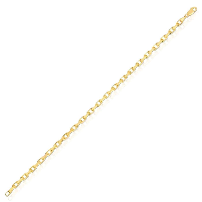14K Yellow Gold 3.6mm Luxe Cable Bracelet (Solid Links) 8.25" - WJD Exclusives