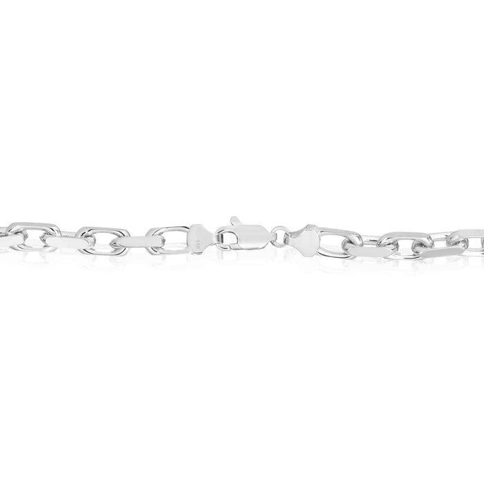 14K Yellow White Gold 4.8mm Luxe Cable Bracelet (Solid Links) 8.25" - WJD Exclusives